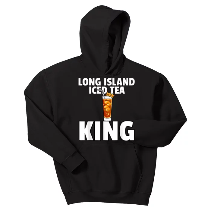 Mens Long Island Iced Tea For King Kids Hoodie