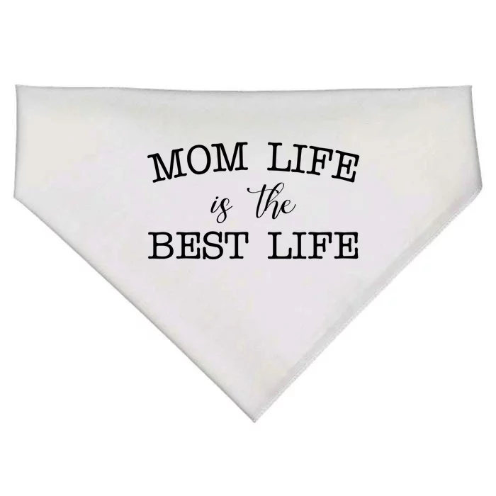 Mom Life Is The Best Life Cute Gift USA-Made Doggie Bandana