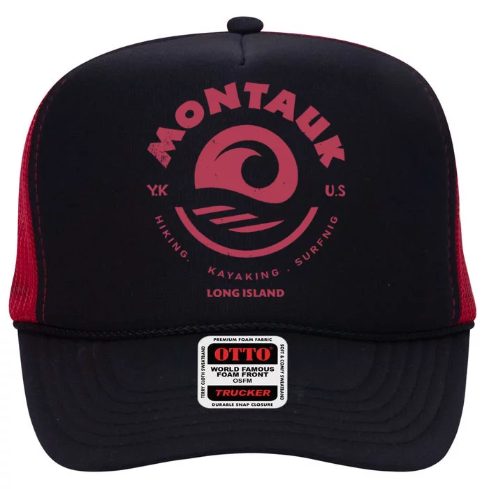 Montauk Long Island High Crown Mesh Trucker Hat