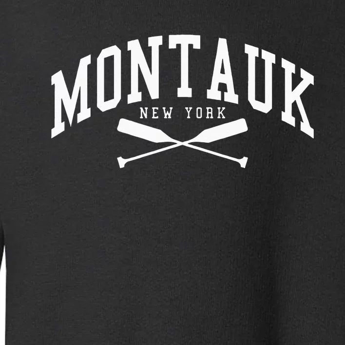 Montauk Long Island New York Collegiate Style Toddler Sweatshirt