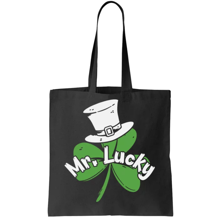 Mr Lucky Irish Shamrock Tote Bag