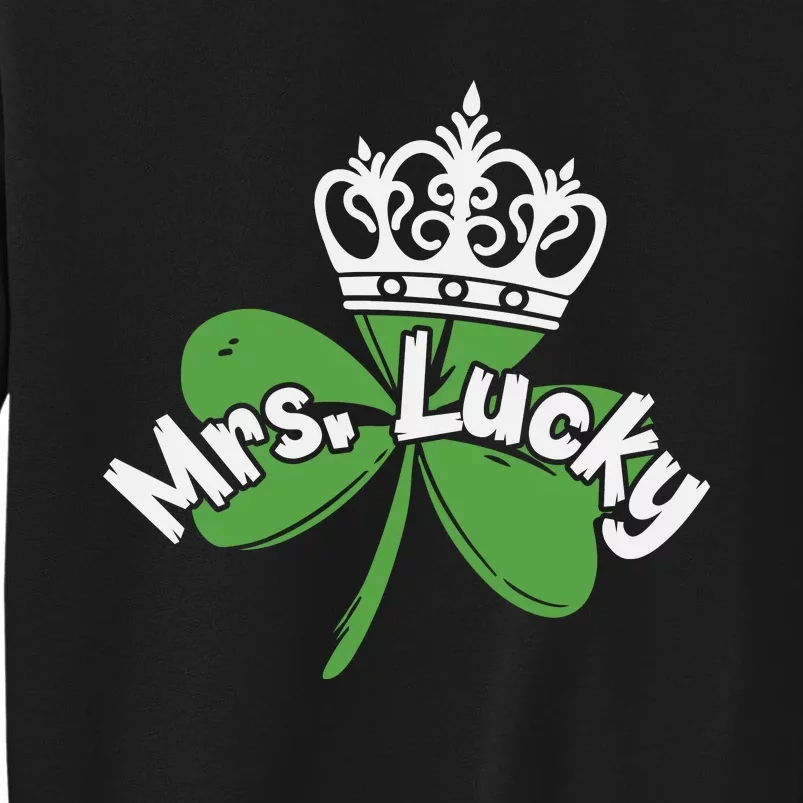 Mrs Lucky Irish Shamrock Sweatshirt