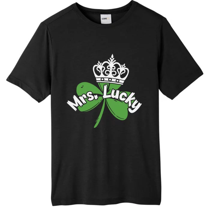 Mrs Lucky Irish Shamrock ChromaSoft Performance T-Shirt