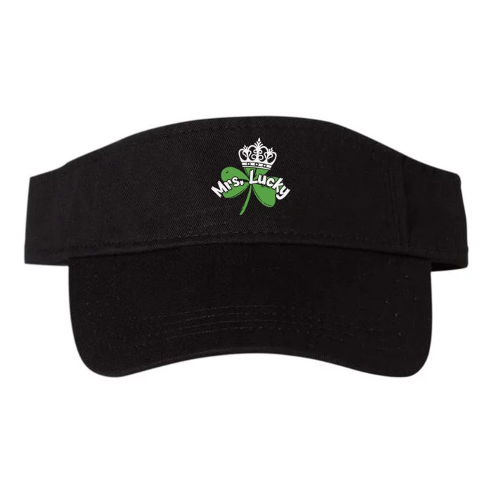 Mrs Lucky Irish Shamrock Valucap Bio-Washed Visor