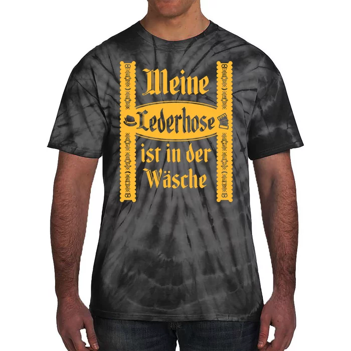 My Lederhosen Is In The Wash Funny Oktoberfest Costume Tie-Dye T-Shirt