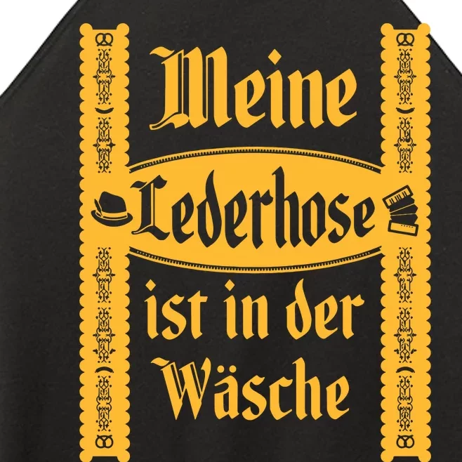 My Lederhosen Is In The Wash Funny Oktoberfest Costume Women’s Perfect Tri Rocker Tank