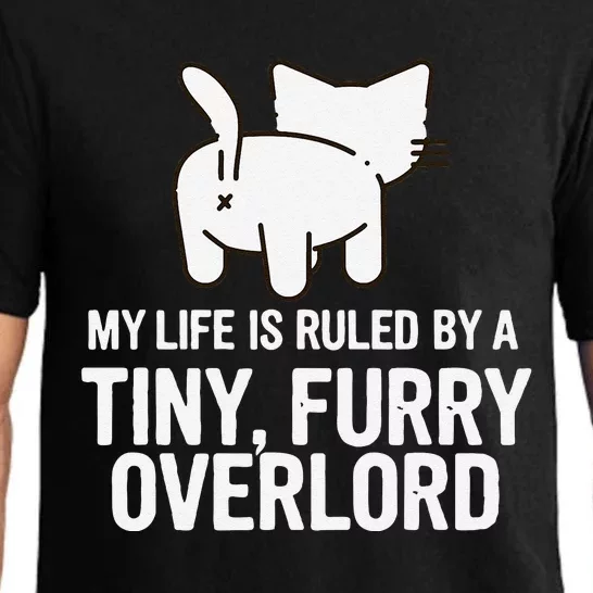 My Life Is Ruled By A Tiny Furry Overlord Funny Cat Lover Pajama Set