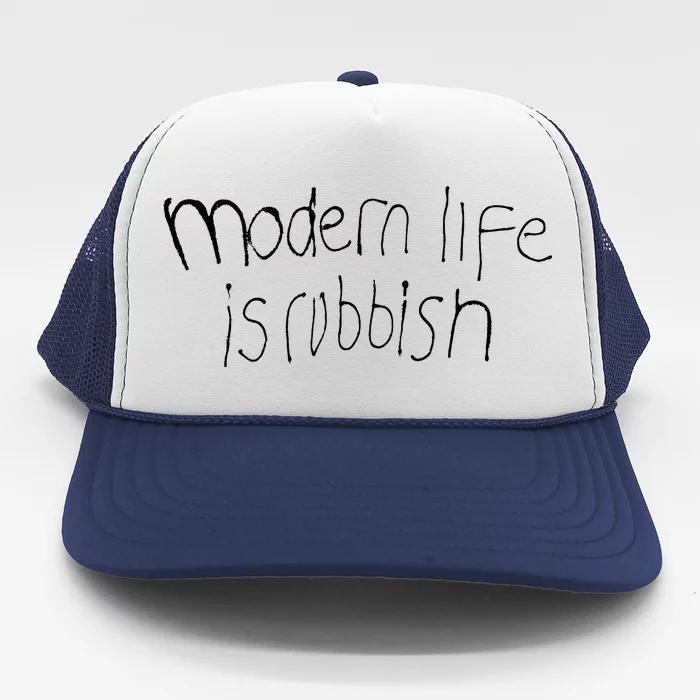 Modern Life Is Rubbish Vintage Trucker Hat