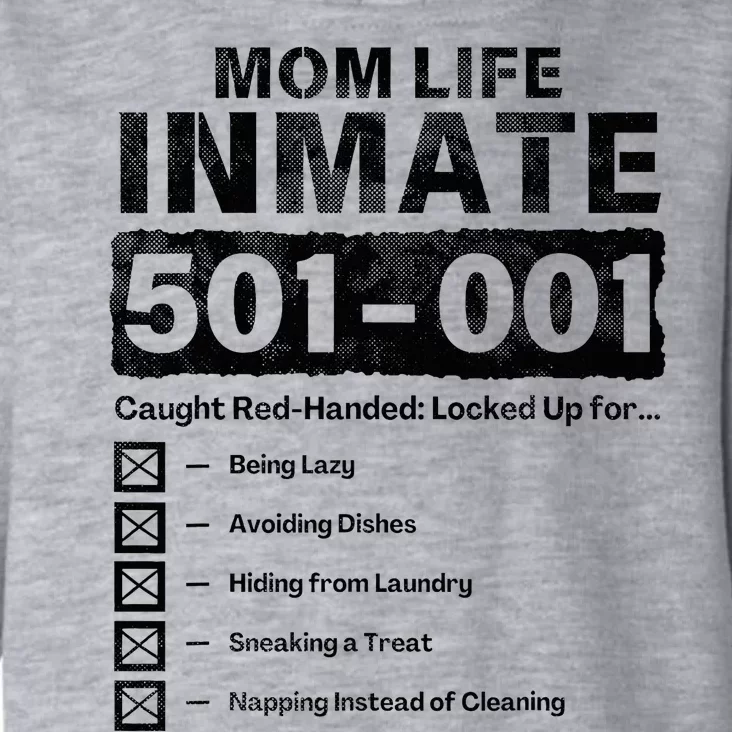 Mom Life Inmate Matching Halloween Costume Toddler Hoodie