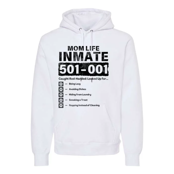 Mom Life Inmate Matching Halloween Costume Premium Hoodie