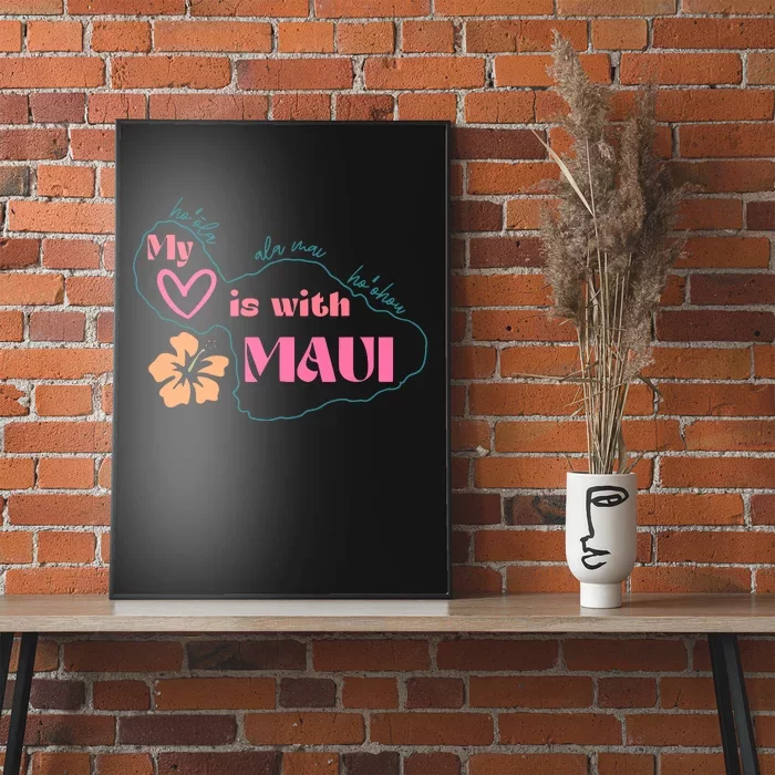 My Love Is With Maui Poster