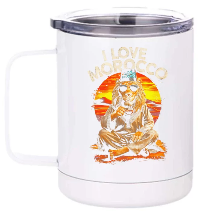 Morocco Lovers I Love Morocco Front & Back 12oz Stainless Steel Tumbler Cup