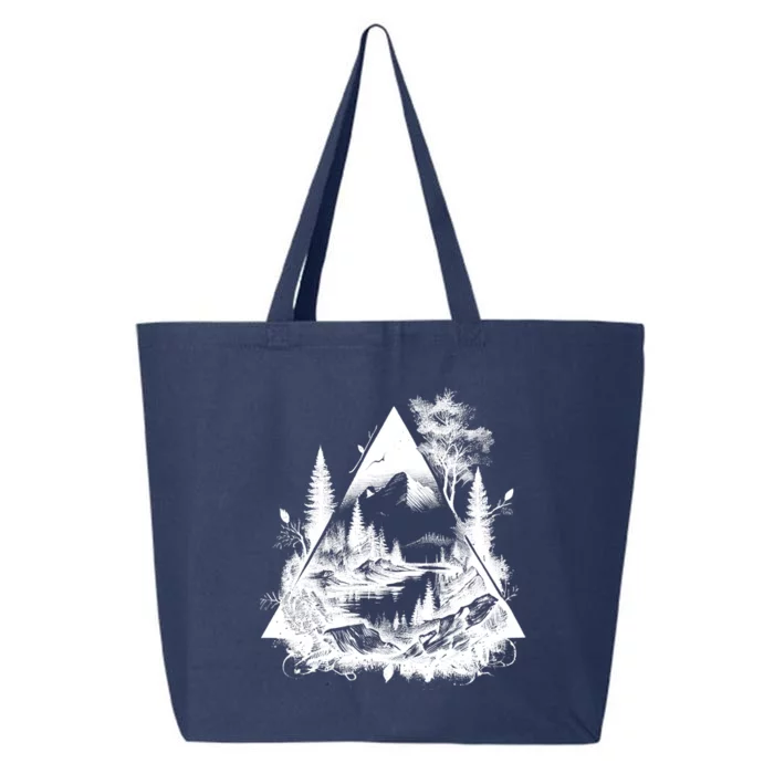 Mountain Landscape In A Triangle 25L Jumbo Tote