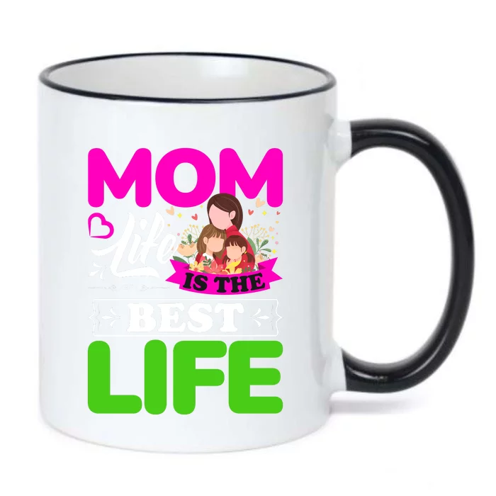 Mom Life Is The Best Life Black Color Changing Mug