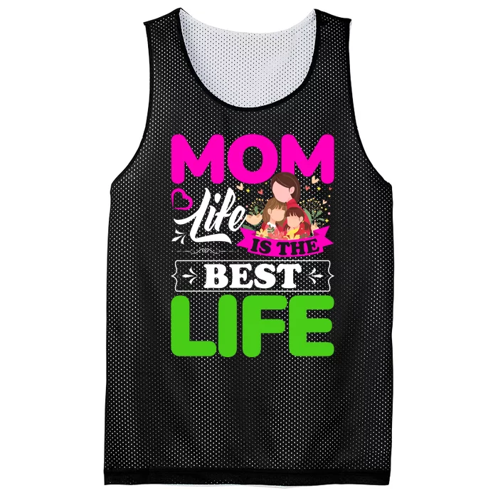 Mom Life Is The Best Life Mesh Reversible Basketball Jersey Tank