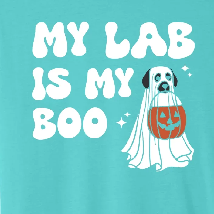 My Lab Is My Boo Dog Ghost Dog Halloween Retro Labrador Mama Gift ChromaSoft Performance T-Shirt