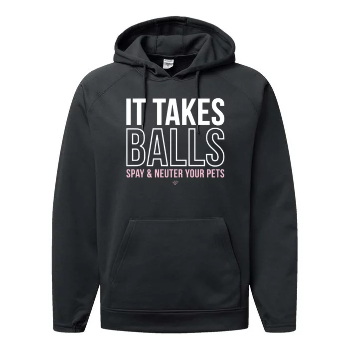 Miranda Lambert It Takes Balls Spay & Neuter Your Pets Performance Fleece Hoodie