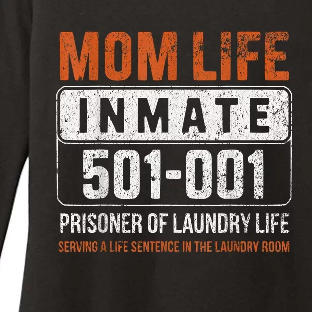 Mom Life Inmate Prisoner Funny Jail Halloween Costume Womens CVC Long Sleeve Shirt