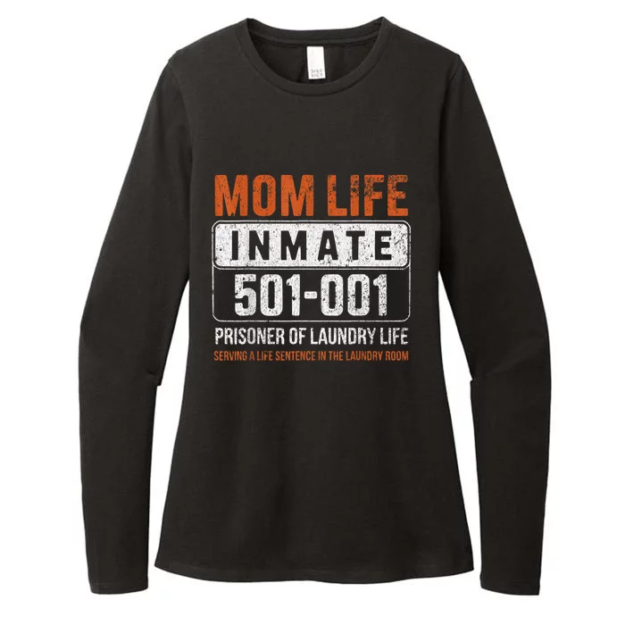 Mom Life Inmate Prisoner Funny Jail Halloween Costume Womens CVC Long Sleeve Shirt