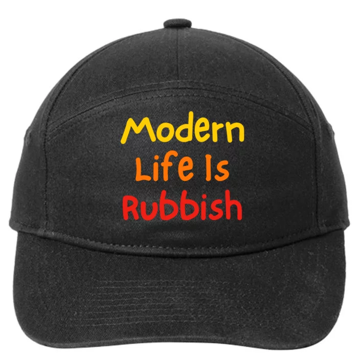 Modern Life Is Rubbish 7-Panel Snapback Hat