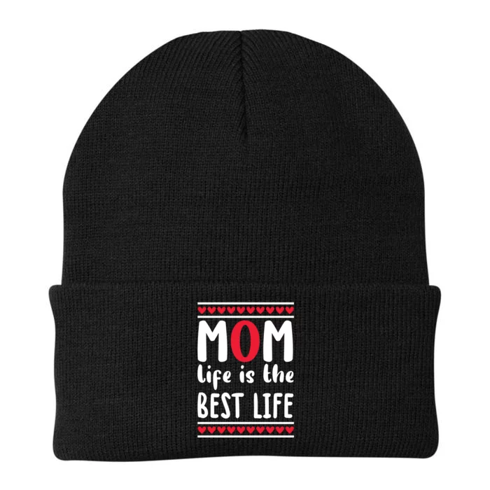 Mom Life Is The Best Life Knit Cap Winter Beanie