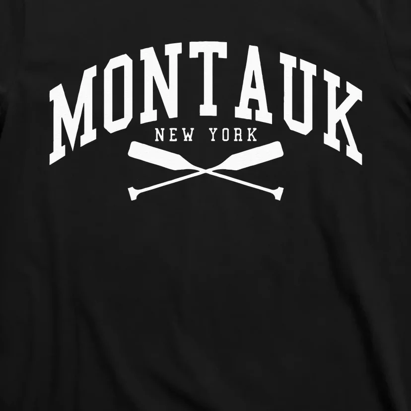 Montauk Long Island New York Collegiate Style T-Shirt