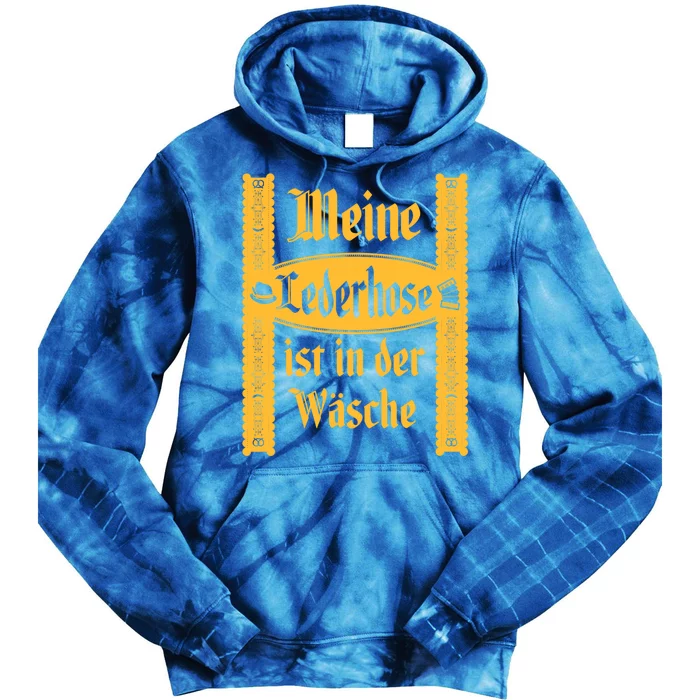 My Lederhosen Is In The Wash Funny Oktoberfest Costume Tie Dye Hoodie