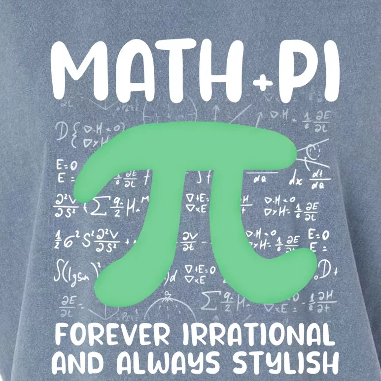 Math Lover Joke Irrational Pi Symbol Pi Day Funny Math Gift Garment-Dyed Women's Muscle Tee