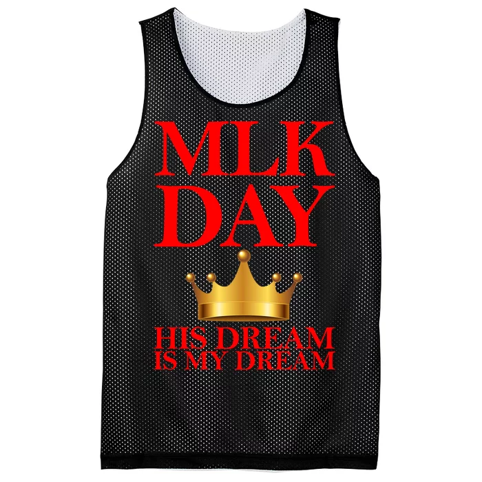 MLK Day His Dream Is My Dream Mesh Reversible Basketball Jersey Tank