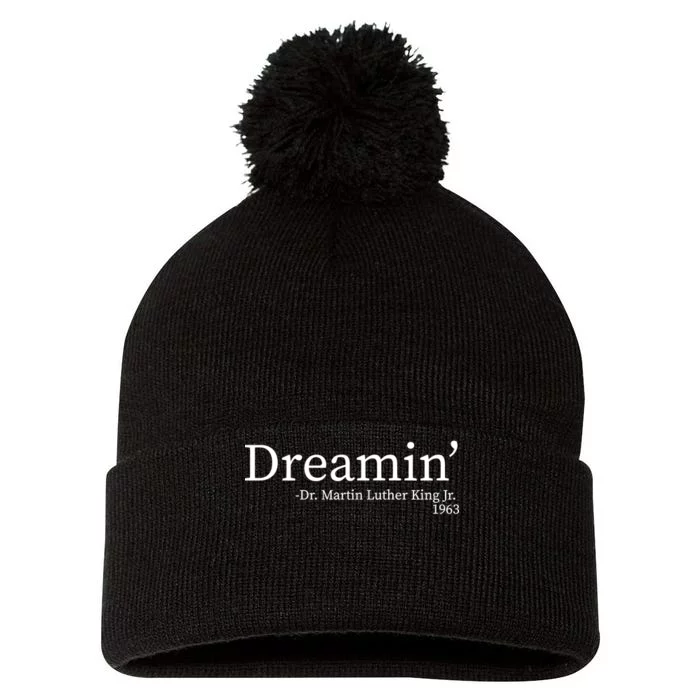 MLK Dreamin' Dr. Martin Luther King Jr. Pom Pom 12in Knit Beanie