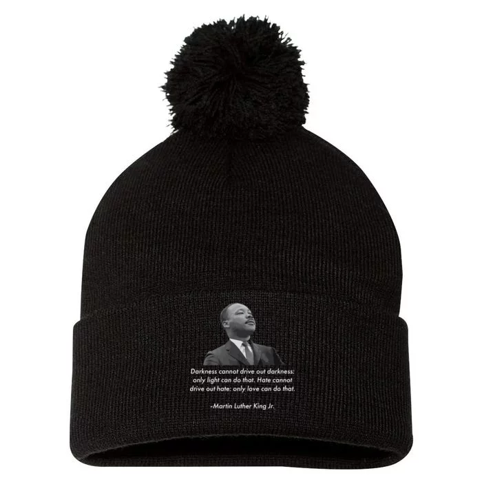 MLK Quote Martin Luther King Jr. Pom Pom 12in Knit Beanie