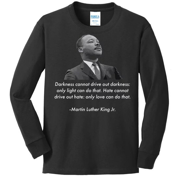 MLK Quote Martin Luther King Jr. Kids Long Sleeve Shirt