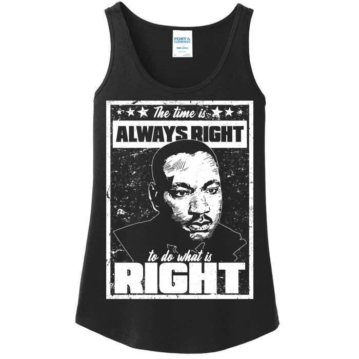 MLK The Time is Always Right to Do What is Right Ladies Essential Tank