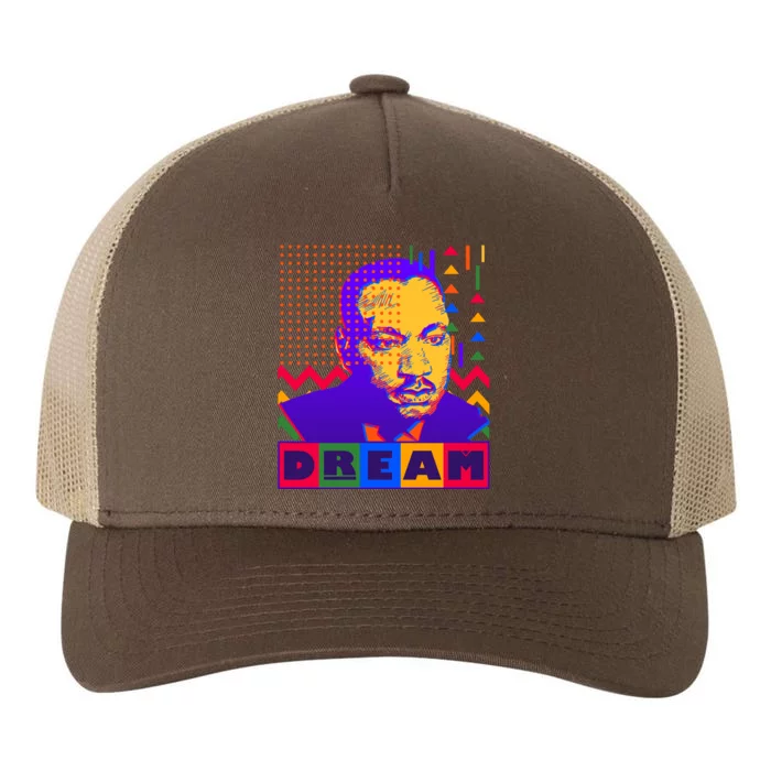 Martin Luther King Dream Colorful 80's Pop Art Yupoong Adult 5-Panel Trucker Hat