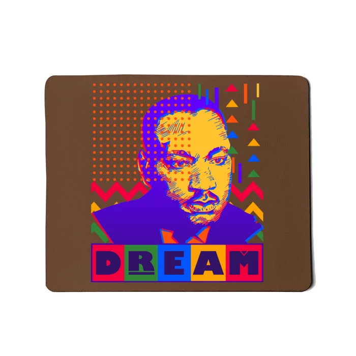 Martin Luther King Dream Colorful 80's Pop Art Mousepad