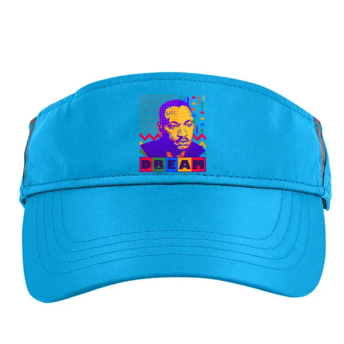 Martin Luther King Dream Colorful 80's Pop Art Adult Drive Performance Visor