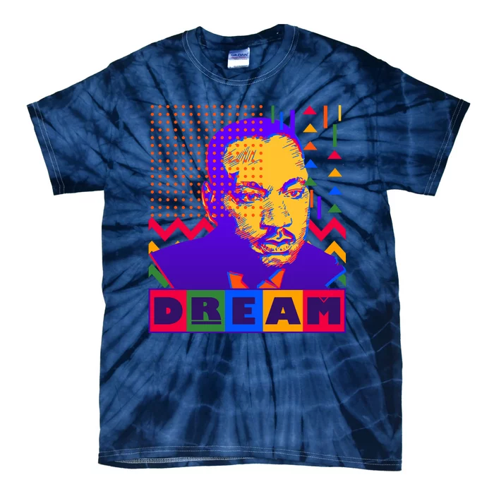 Martin Luther King Dream Colorful 80's Pop Art Tie-Dye T-Shirt