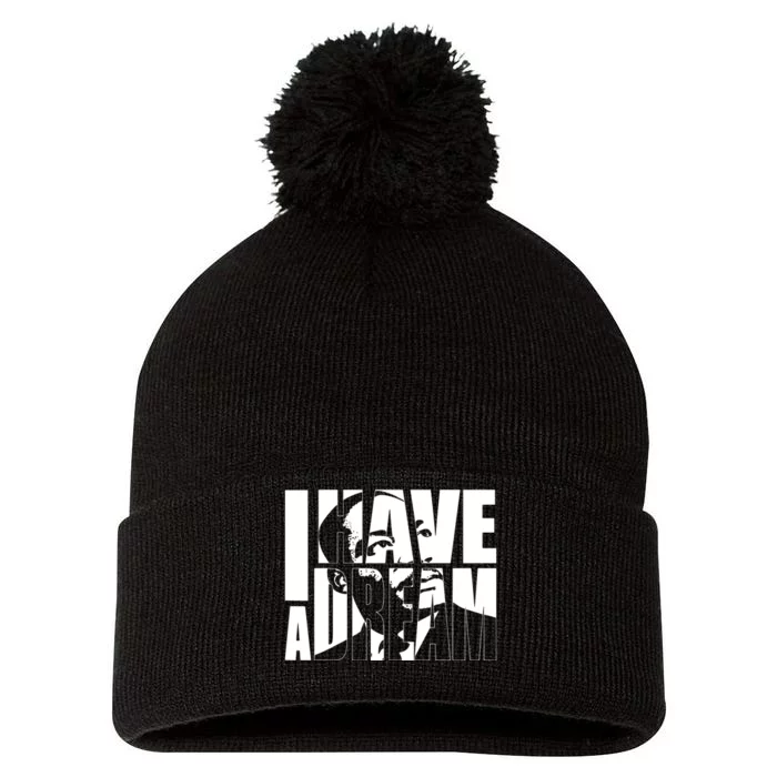 Martin Luther King Day I Have A Dream Mlk Day Pom Pom 12in Knit Beanie