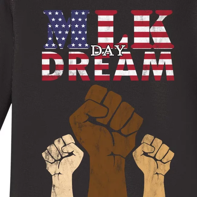 Martin Luther King Jr. MLK Dream Day Baby Long Sleeve Bodysuit