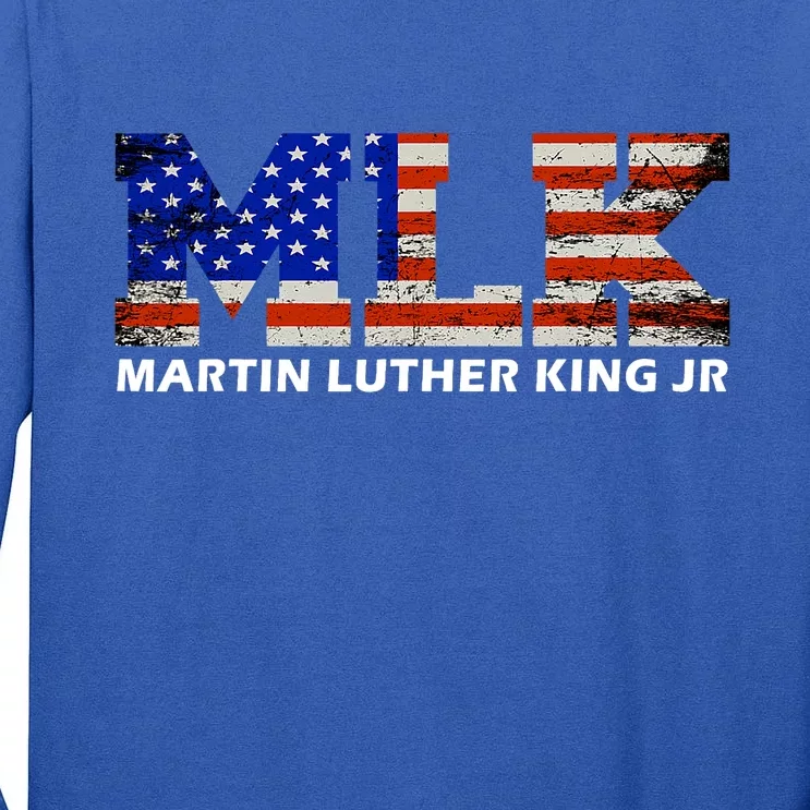 Martin Luther King Jr Day Funny MLK Vintage Freedom Gift Tall Long Sleeve T-Shirt