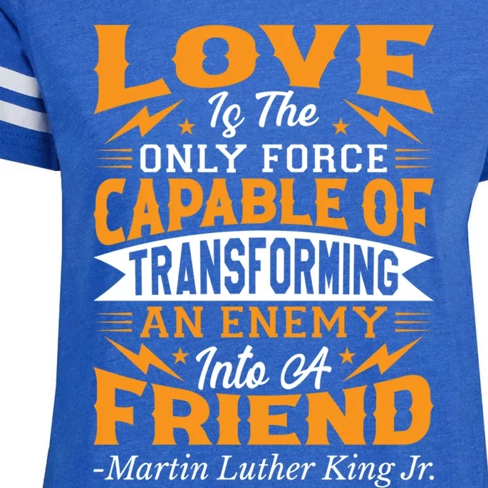 Martin Luther King Jr Gift Enza Ladies Jersey Football T-Shirt