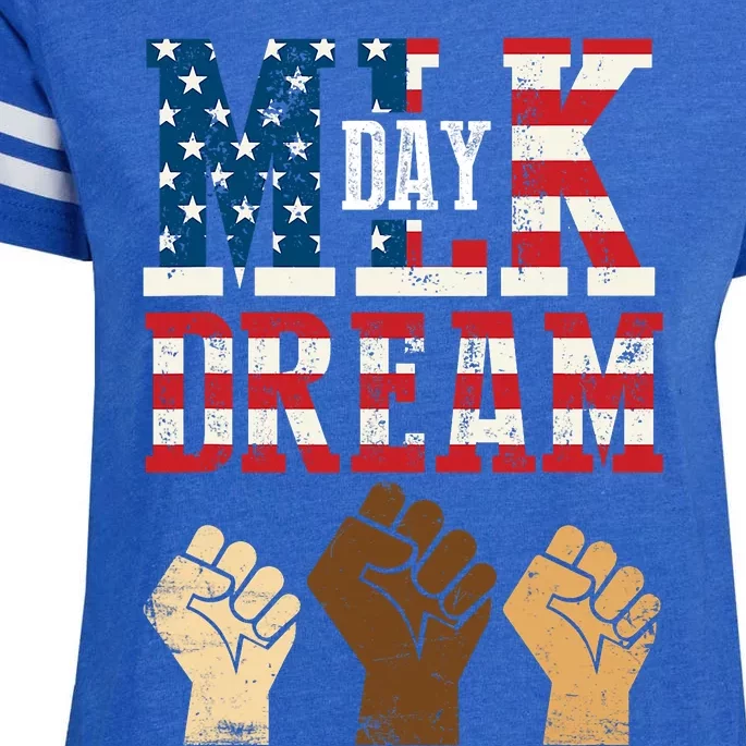 Martin Luther King Jr. MLK Dream Day Enza Ladies Jersey Football T-Shirt