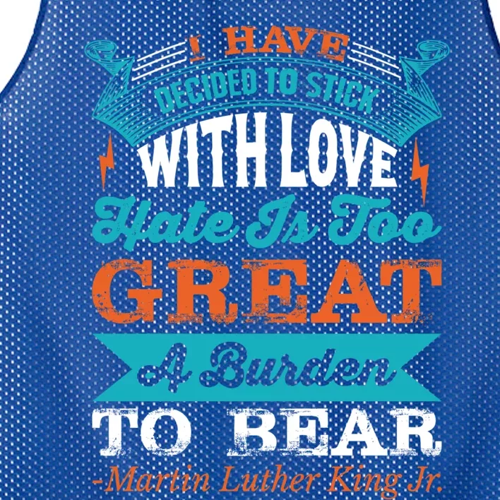 Martin Luther King Jr Funny Gift Mesh Reversible Basketball Jersey Tank