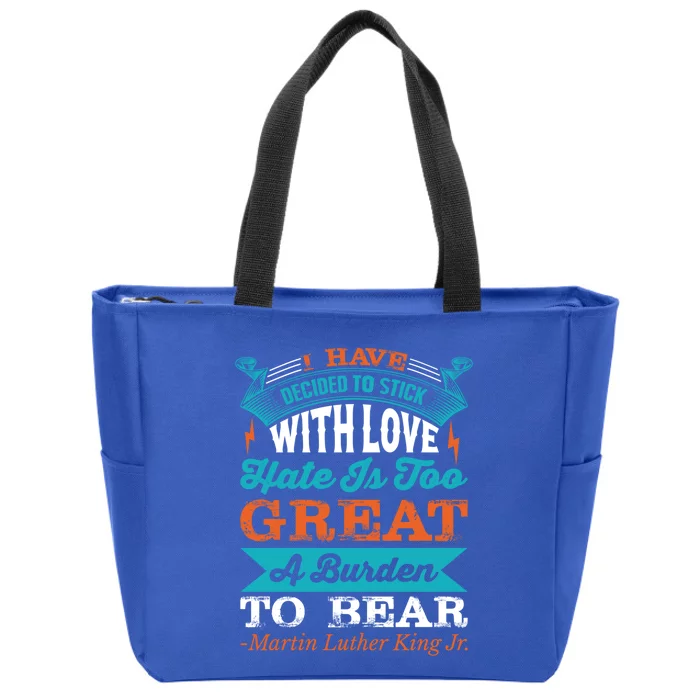 Martin Luther King Jr Funny Gift Zip Tote Bag