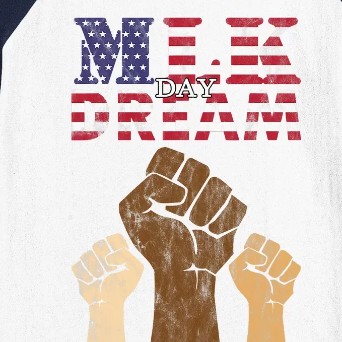 Martin Luther King Jr. MLK Dream Day Gift Design Baseball Sleeve Shirt