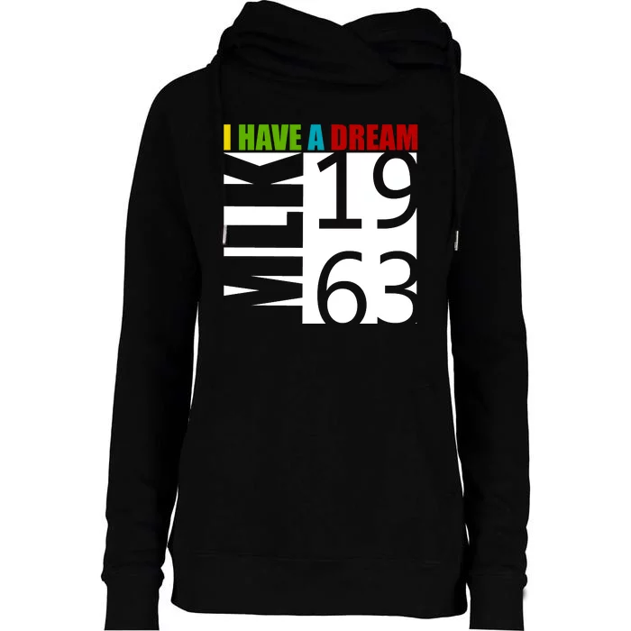 Martin Luther King Jr. I Have A Dream MLK Day Womens Funnel Neck Pullover Hood