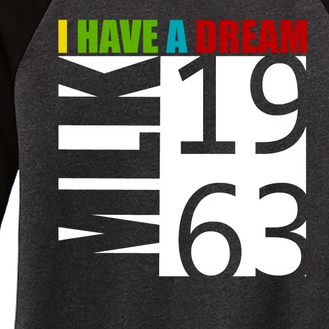 Martin Luther King Jr. I Have A Dream MLK Day Women's Tri-Blend 3/4-Sleeve Raglan Shirt