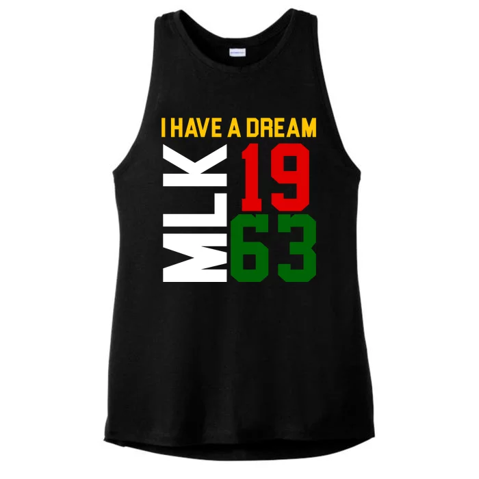 Martin Luther King Day I Have A Dream Black History MLK Ladies Tri-Blend Wicking Tank