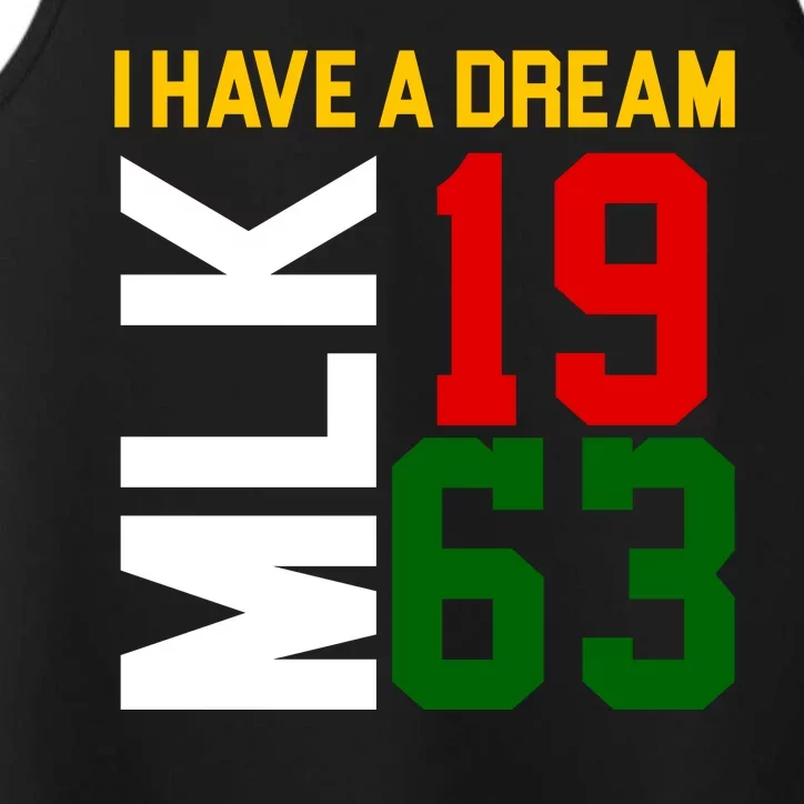 Martin Luther King Day I Have A Dream Black History MLK Performance Tank