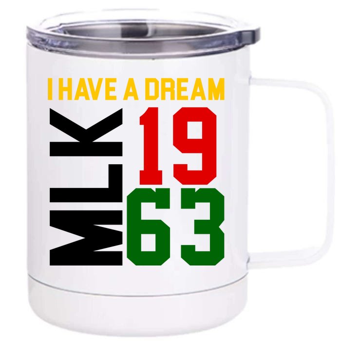 Martin Luther King Day I Have A Dream Black History MLK Front & Back 12oz Stainless Steel Tumbler Cup